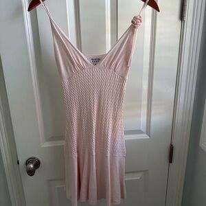 Frankie’s Bikinies Light Pink Knit Dress